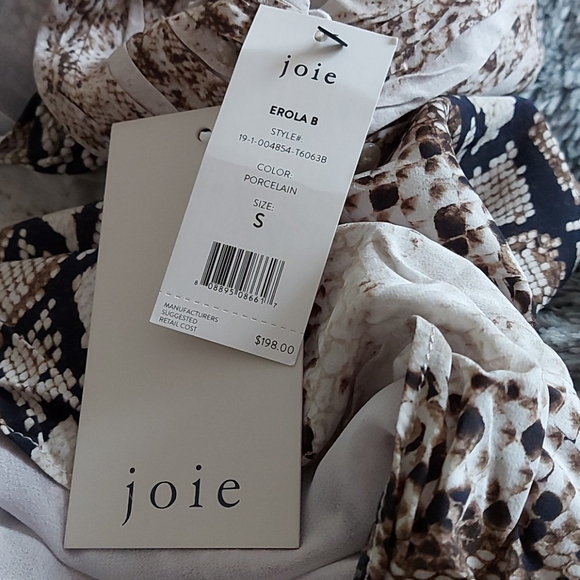 Joie Erola mock neck snakeskin print top - Picture 8 of 10